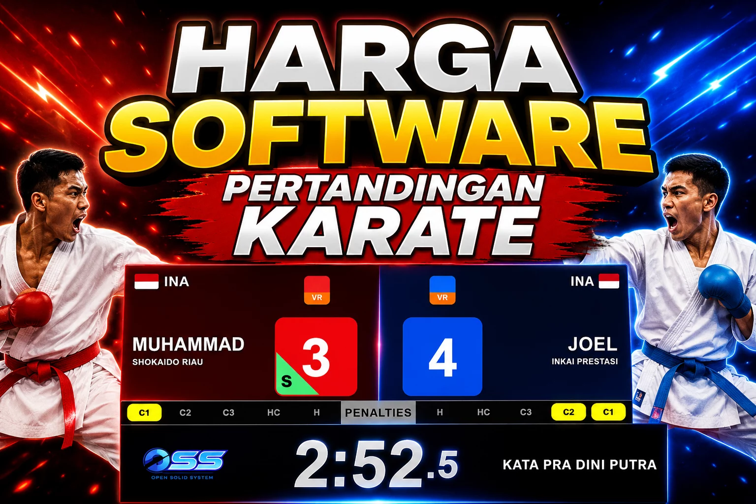Harga Software Pertandingan Karate