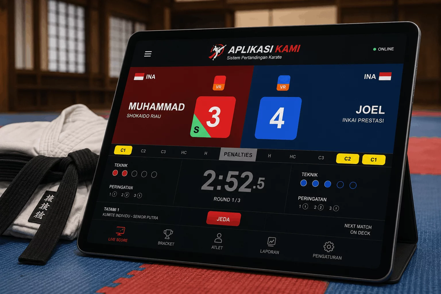 Software Pertandingan Karate Gratis