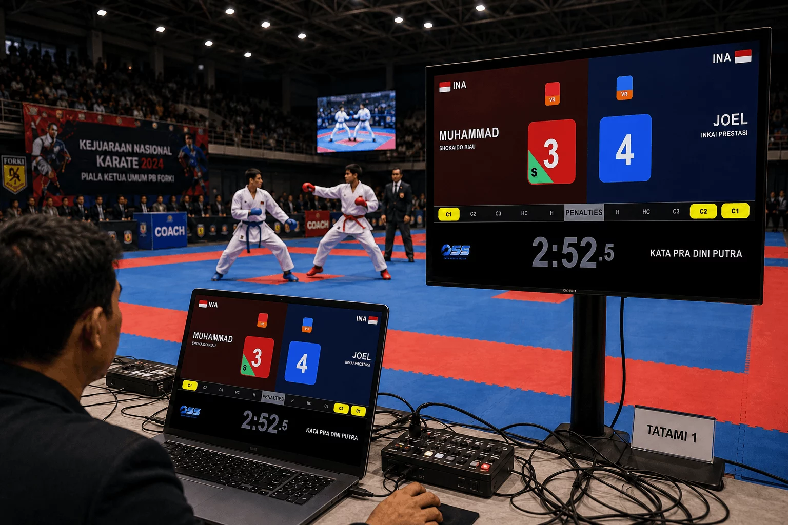 aplikasi scoring board karate offline