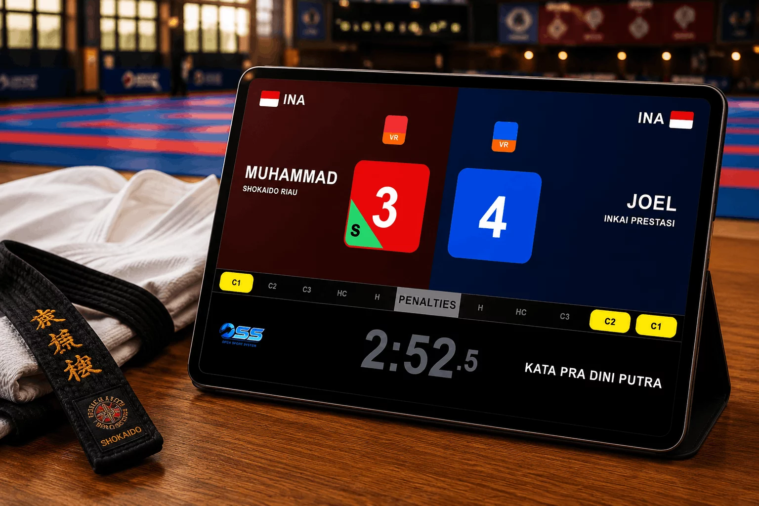 aplikasi scoring board karate untuk android