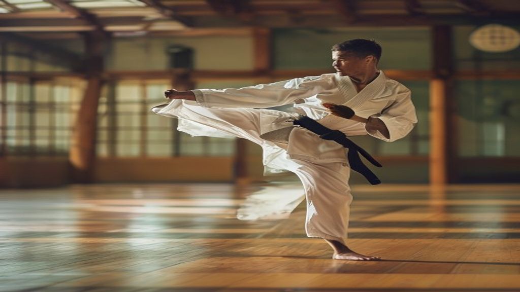 Sistem penilaian karate kata memperhitungkan teknik dan presisi gerakan.
