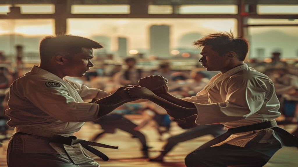 Karate Indonesia dalam aksi pertarungan